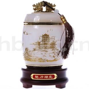 湖北特色紀念品 送高端人士 黃鶴樓茶葉罐 