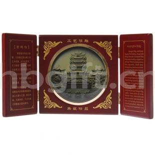 武漢旅游紀念品 適合送外地親朋好友 黃鶴樓浮雕屏風(fēng) 