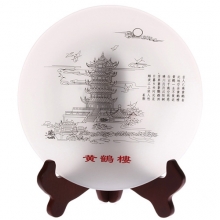 武漢特色紀念品 黃鶴樓玉盤(pán) 武漢特色紀念品