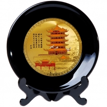 武漢特色紀念品 黃鶴樓漆盤(pán) 楚國漆器工藝品