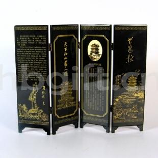 武漢紀念品 送外地朋友 黃鶴樓漆器屏風(fēng)4