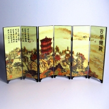 武漢紀念品 送外地朋友 黃鶴樓漆器屏風(fēng)6