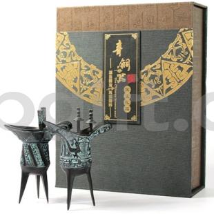 荊楚特色文化禮品 送領(lǐng)導 送貴客 青銅酒器雙爵尊