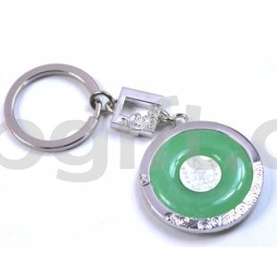 湖北禮物 歸元寺紀念品 金鑲玉鑰匙扣