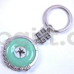 湖北禮物 武當山旅游紀念品 金鑲玉鑰匙扣