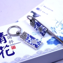 武漢黃鶴樓紀念品 黃鶴樓青花瓷禮品
