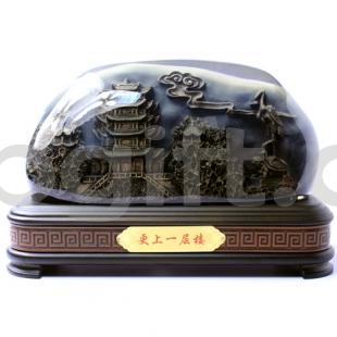 武漢禮物 特色文化工藝品 黃鶴樓浮雕擺件