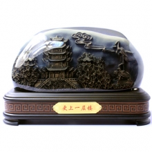 武漢禮物 特色文化工藝品 黃鶴樓浮雕擺件