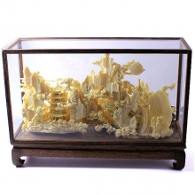 湖北禮物 武漢黃鶴樓骨雕 武漢高檔禮品 骨雕工藝品 