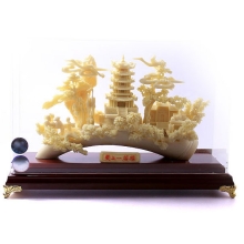 武漢高檔工藝品 高檔禮品 黃鶴樓骨雕工藝...