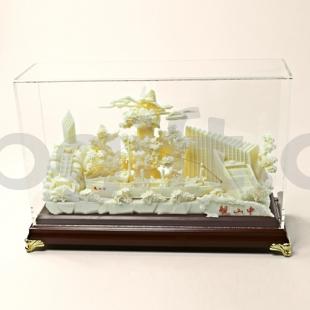 湖北禮物手工藝品 中山艦骨雕