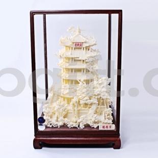 黃鶴樓模型工藝品黃鶴樓骨雕紀念品