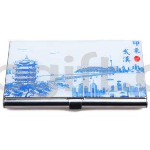 武漢小紀念品 商務(wù)禮品青花名片盒