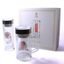 湖北黃鶴樓高檔紀念品 黃鶴樓水晶套杯