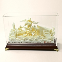 湖北禮物手工藝品 中山艦骨雕