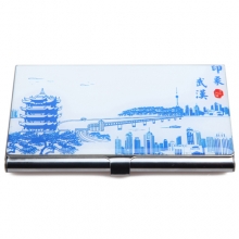 武漢小紀念品 商務(wù)禮品青花名片盒