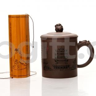 武漢黃鶴樓旅游紀念品 紫砂杯