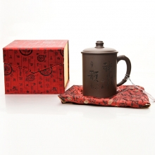 武漢特色紀念品黃鶴樓紀念品 高級紫砂杯