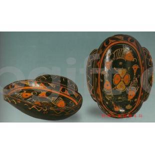 楚文化禮品 彩繪紋漆耳杯 湖北禮物專(zhuān)賣(mài) 高端湖北特色禮物