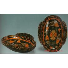楚文化禮品 彩繪紋漆耳杯 湖北禮物專(zhuān)賣(mài) 高端湖北特色禮物