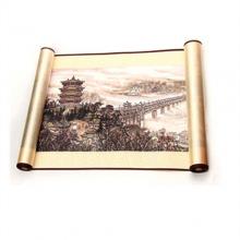 武漢特色禮品 江城如畫(huà)絲綢長(cháng)卷 武漢特色...
