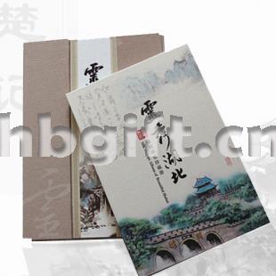 新靈秀湖北絲綢郵票收藏冊 湖北風(fēng)光 特色禮品
