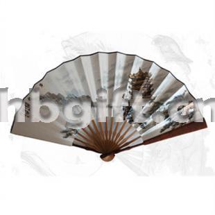 黃鶴樓手繪折扇 湖北特色文化禮品