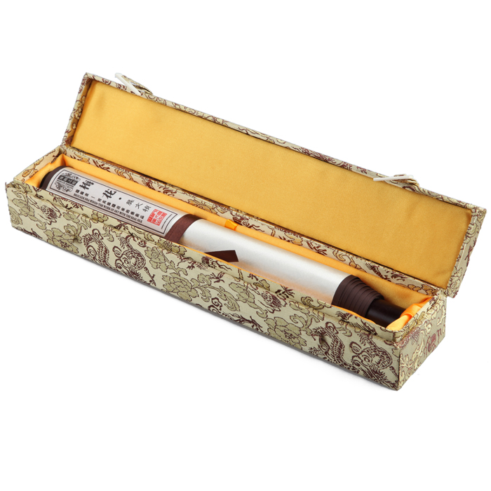 武漢禮物 代表武漢的紀念品 梅花織錦卷軸畫(huà)禮盒