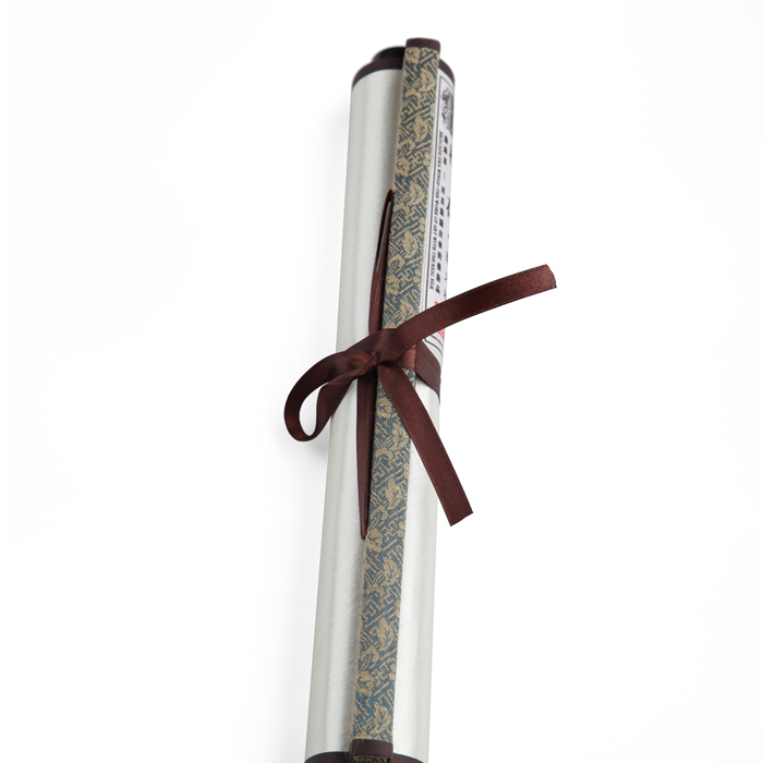 武漢禮物 代表武漢的紀念品 梅花織錦卷軸畫(huà)禮盒