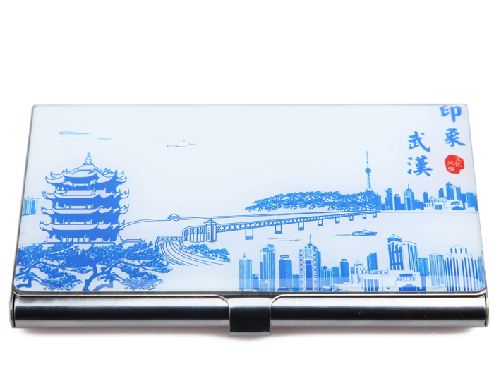武漢小紀念品 商務(wù)禮品青花名片盒