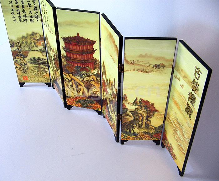 武漢紀念品 送外地同學(xué) 黃鶴樓漆器屏風(fēng)6