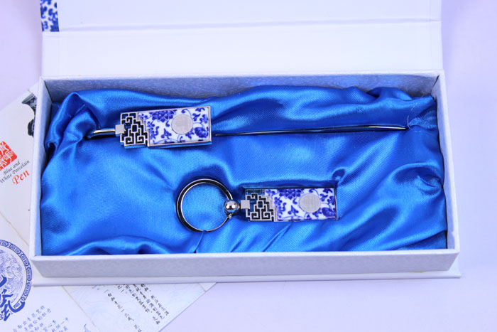 武漢黃鶴樓紀念品 黃鶴樓青花瓷禮品