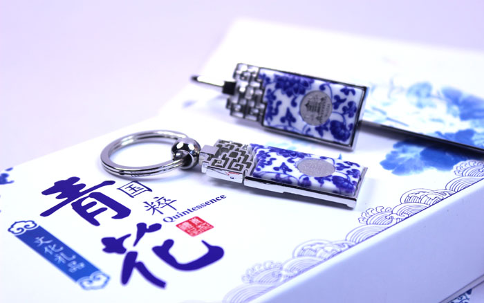 武漢黃鶴樓紀念品 黃鶴樓青花瓷禮品