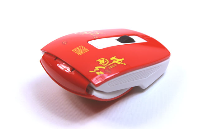 武漢大學(xué)紀念品 中國紅 無(wú)線(xiàn)鼠標 實(shí)用禮品套裝