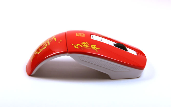 武漢大學(xué)紀念品 中國紅 無(wú)線(xiàn)鼠標 實(shí)用禮品套裝