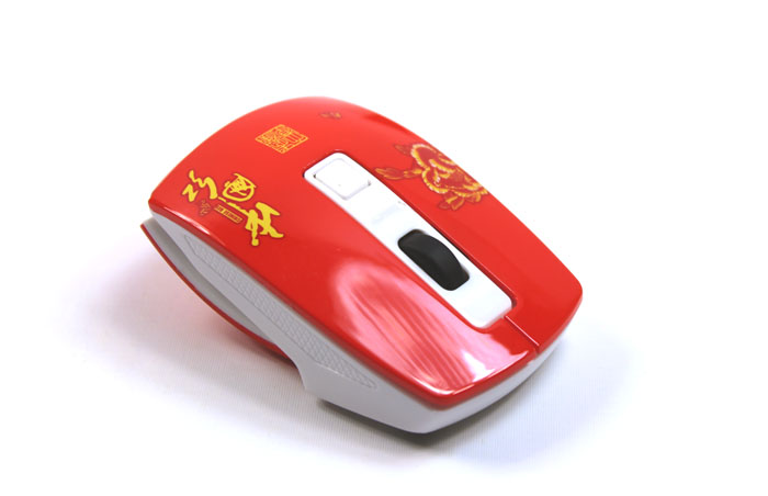 武漢大學(xué)紀念品 中國紅 無(wú)線(xiàn)鼠標 實(shí)用禮品套裝