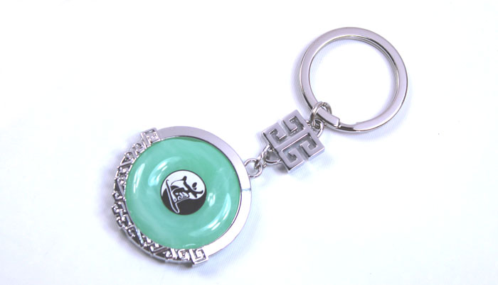 湖北禮物 武當山旅游紀念品 金鑲玉鑰匙扣