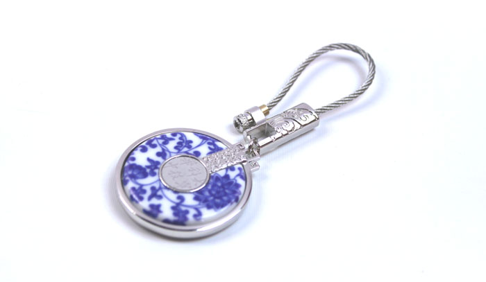 湖北禮物 華中科技大學(xué)紀念品 圓鑰匙扣