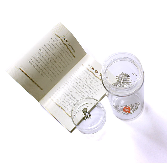 武漢黃鶴樓紀念品 高檔水晶杯套裝