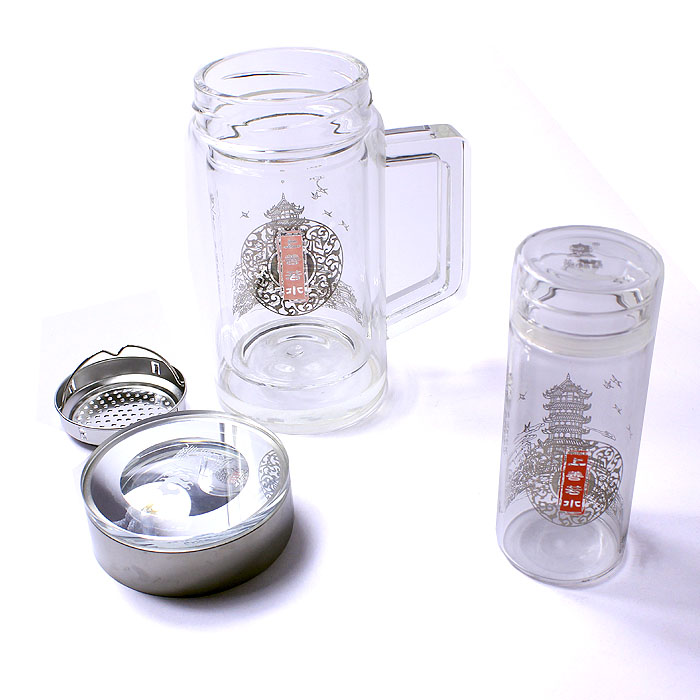 武漢黃鶴樓紀念品 高檔水晶杯套裝