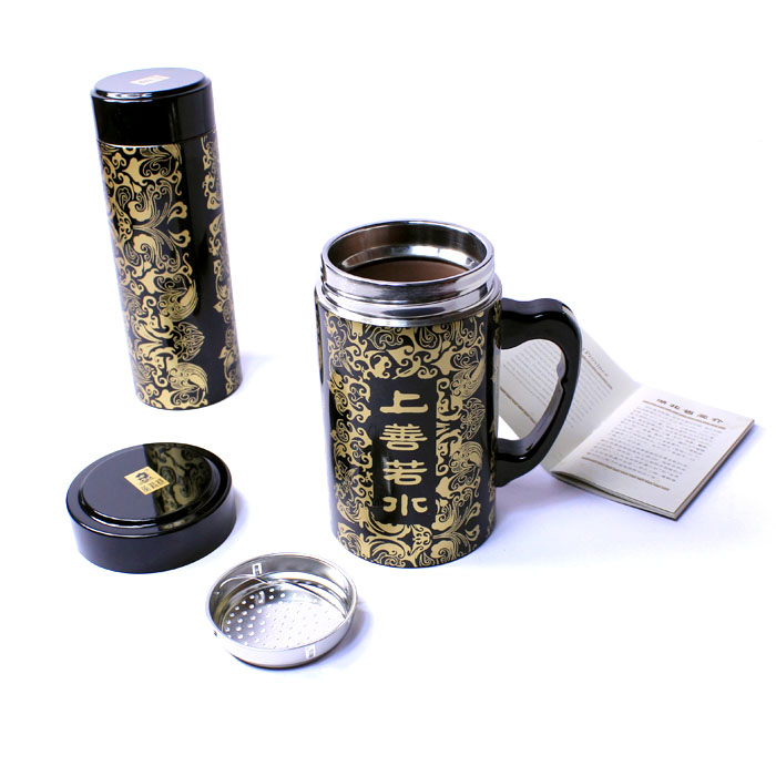 武漢特色禮品 上善若水杯 紫砂養生杯