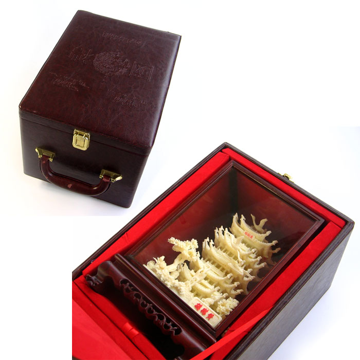 黃鶴樓模型工藝品 骨雕黃鶴樓紀念品
