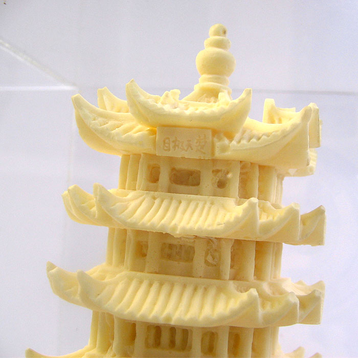 武漢黃鶴樓紀念品 骨雕黃鶴樓