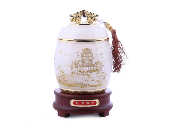湖北特色紀念品 送高端人士 黃鶴樓茶葉罐 
