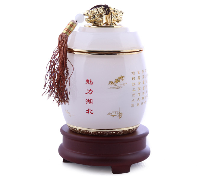 湖北特色紀念品 送高端人士 黃鶴樓茶葉罐 