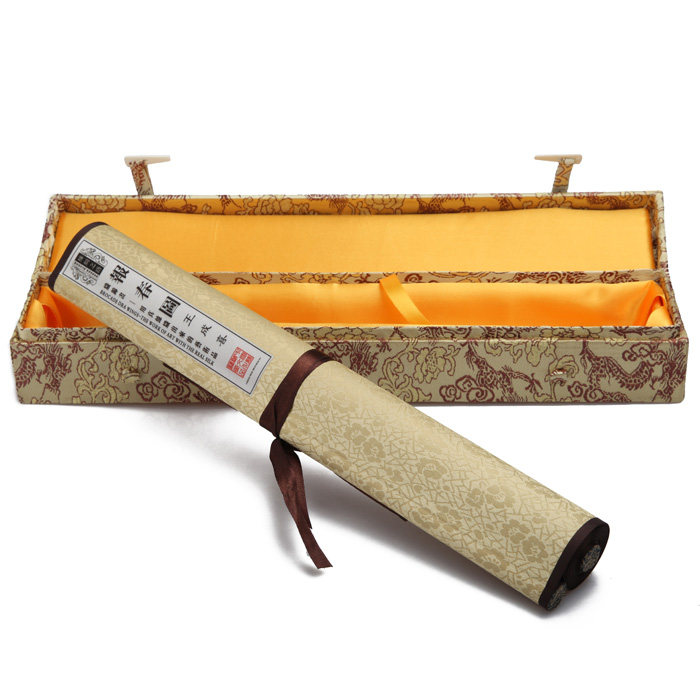 代表武漢的紀念品 武漢市花 梅花織錦掛軸畫(huà)