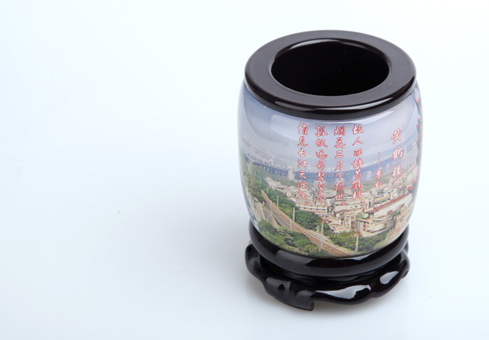 武漢旅游紀念品 黃鶴樓筆筒 適合送外地朋友