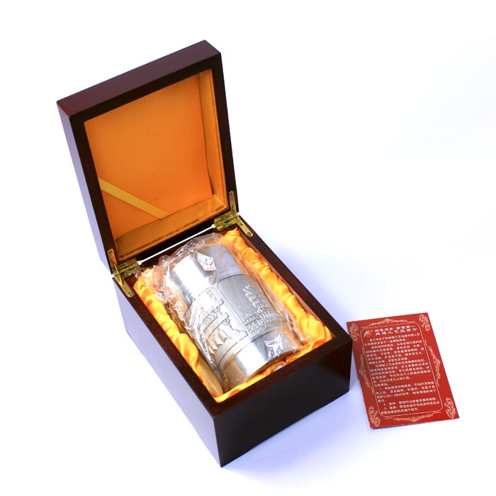 武漢旅游紀念品 送外地客戶(hù)高檔禮品 純錫茶葉罐