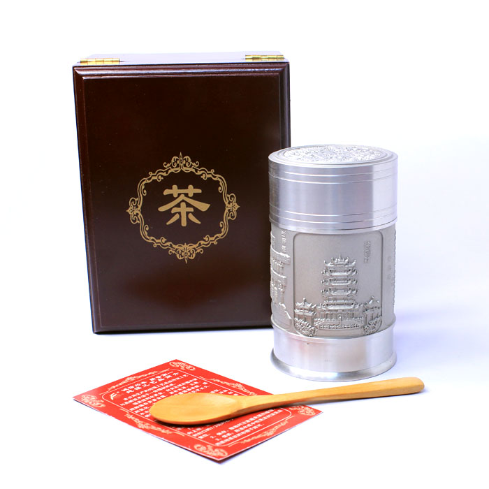 武漢旅游紀念品 送外地客戶(hù)高檔禮品 純錫茶葉罐