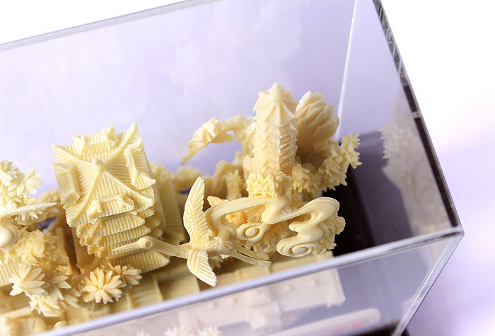 武漢骨雕工藝品 會(huì )議禮品 適合贈送外賓 黃鶴樓骨雕